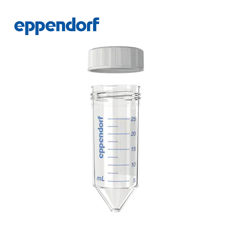 艾本德Eppendorf Conical Tubes 25 mL 帶螺旋蓋, 25 mL, 無菌、無熱原, 無RNase和DNase, 無DNA, 無色, 200 個 (8 包 × 25 個)